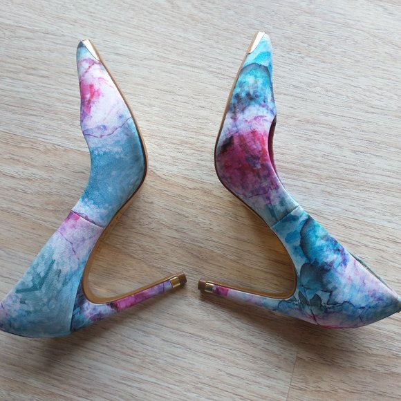 Ted Baker London Satin Luceey High Heel Pump Shoes - Picture 8 of 12